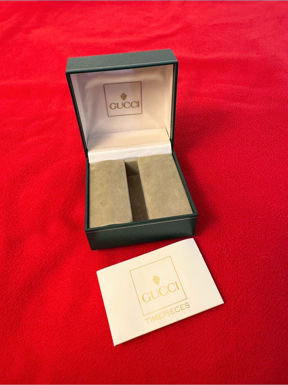 Genuine Vintage Gucci Watch Box (Only) For 11/12 Green Box Originial